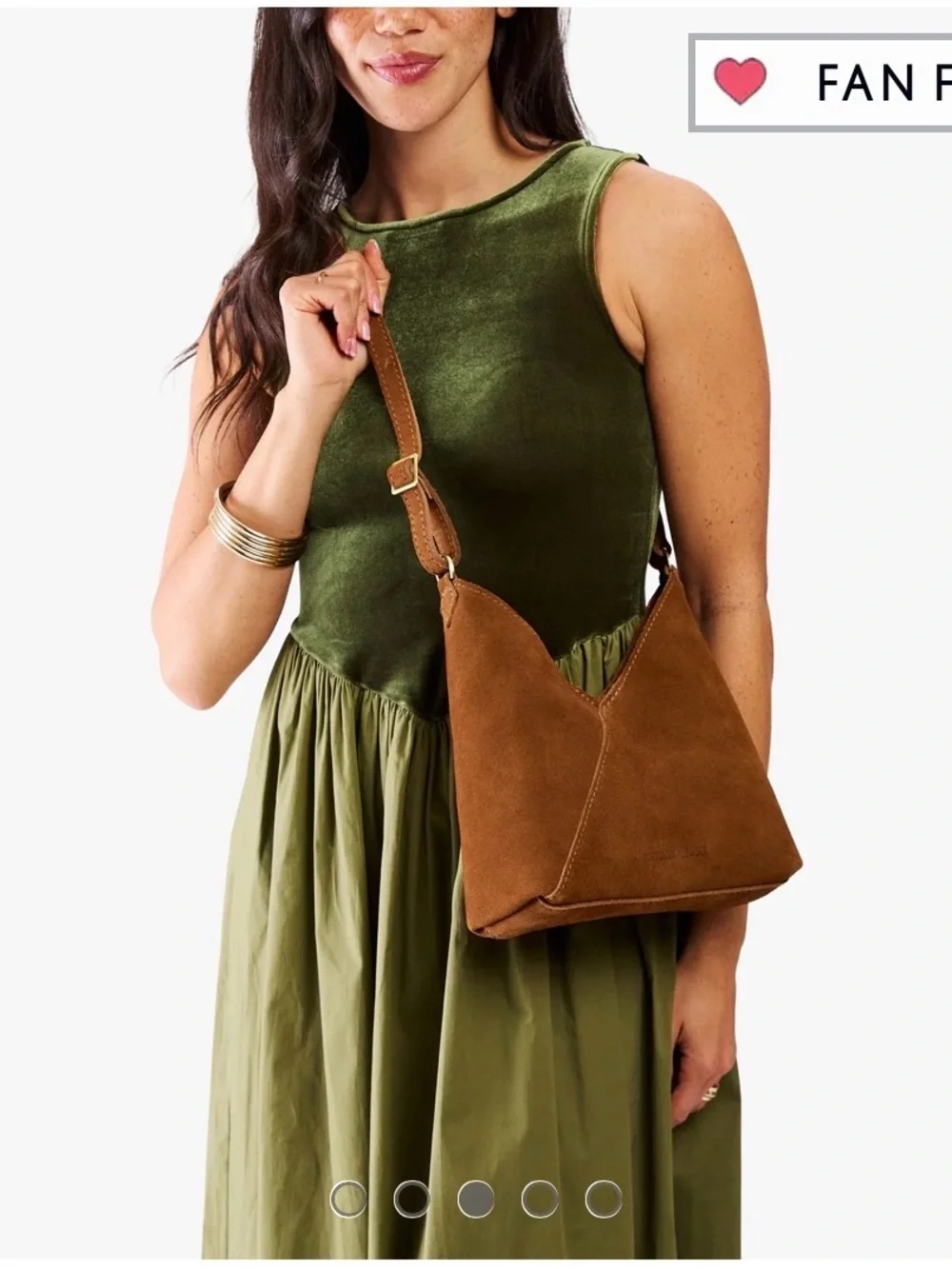 Portland Leather Jackson Suede Hobo Shoulder Bag